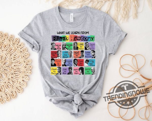 Black History Month Shirt What We Learn From Black History Shirt Black Lives Matter Shirt Human Rights Shirt African American Sweatshirt trendingnowe 2