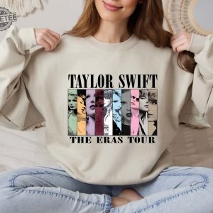 Taylor Swift Sweatshirt The Eras Tour Sweatshirt Vintage Taylor Swift Hoodie Girls Taylor Swift Sweatshirt Eras Tour Song List Unique revetee 2