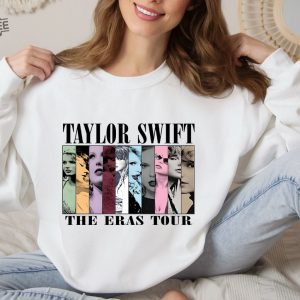 Taylor Swift Sweatshirt The Eras Tour Sweatshirt Vintage Taylor Swift Hoodie Girls Taylor Swift Sweatshirt Eras Tour Song List Unique revetee 4