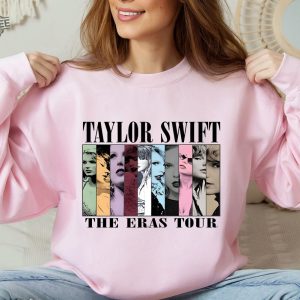 Taylor Swift Sweatshirt The Eras Tour Sweatshirt Vintage Taylor Swift Hoodie Girls Taylor Swift Sweatshirt Eras Tour Song List Unique revetee 5