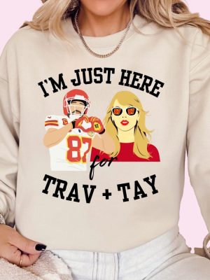 In My Kelce Era Sweatshirt Super Bowl Swift Kansas City Sweatshirt Taylor And Travis Football Womens Chiefs Sweatshirt Valentines Sweatshirt Unique revetee 3