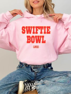 Swiftie Bowl 2024 Taylor Swift Football Sweatshirt Swiftie Super Bowl Taylors Version Taylor Swift Super Bowl Party Taylor Swift Super Bowl Shirt Unique revetee 3