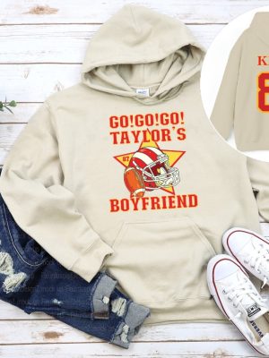 Go Go Taylors Boyfriend Jersey Unisex Hoodie Sweatshirt Taylor Swift Cute Swiftie Sweatshirt Go Taylors Boyfriend Tshirt Unique revetee 5