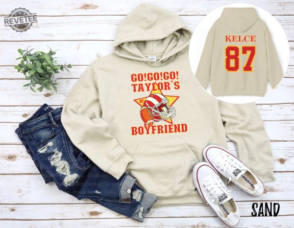 Go Go Taylors Boyfriend Jersey Unisex Hoodie Sweatshirt Taylor Swift Cute Swiftie Sweatshirt Go Taylors Boyfriend Tshirt Unique revetee 5