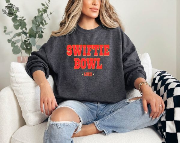 Swiftie Bowl 2024 Taylor Swift Football Sweatshirt Super Bowl Taylors Version Cute 2024 Superbowl Tee Swiftie Super Bowl Shirt Super Bowl 2024 Unique revetee 1