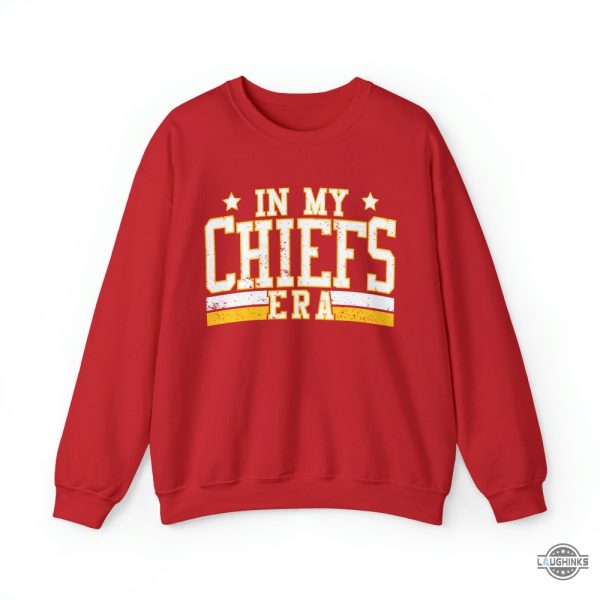 in my chiefs era sweatshirt front design only kansas city chiefs tshirt sweatshirt hoodie mens womens nfl kc funny tee gift for fans laughinks 1 3