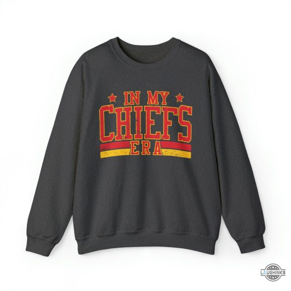 in my chiefs era sweatshirt front design only kansas city chiefs tshirt sweatshirt hoodie mens womens nfl kc funny tee gift for fans laughinks 1 4