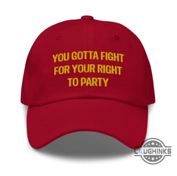chiefs championship hat afc super bowl fight for your right to party embroidered baseball cap kansas city football dad hat travis kelce laughinks 3