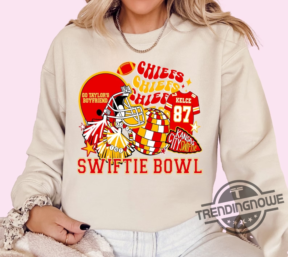 Go Taylors Boyfriend Sweatshirt Kansas City Swift Sweatshirt Football Sweatshirt Swifti Bowl Sweatshirt Swift Gift For Swifti Football Shirt trendingnowe 1