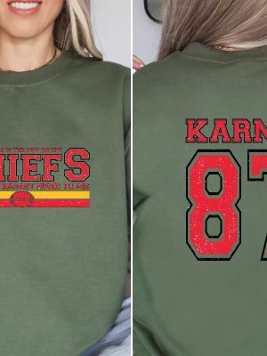 Karma Is The Guy On The Chiefs Sweatshirt Karma And Ts Era Football Era Sweatshirt Karma 87 Hoodie Karma Is A Guy On The Chiefs Shirt Unique revetee 7