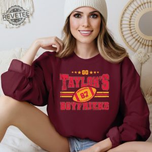 Taylors Boyfriend Sweatshirt Chiefs Afterparty Chiefs Are All In Shirt Karma Is The Guy On The Chiefs T Shirt Chiefs Championships Unique revetee 7