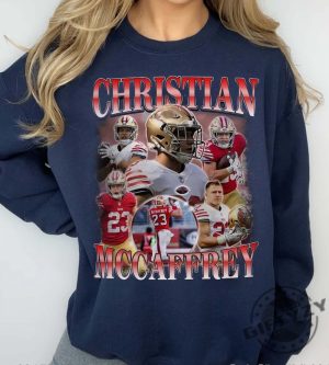 Vintage Christian Mccaffrey Bootleg Shirt Retro Football Tshirt Retro 90S Fans Hoodie Running Back Homage Sweatshirt Gift For Fans giftyzy 4