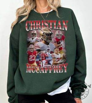 Vintage Christian Mccaffrey Bootleg Shirt Retro Football Tshirt Retro 90S Fans Hoodie Running Back Homage Sweatshirt Gift For Fans giftyzy 5