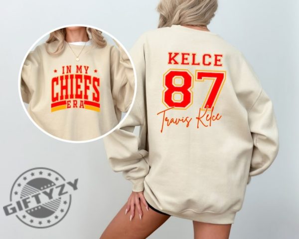 Karma Is The Guy On The Chiefs Shirt Chiefs Era Tshirt Go Taylors Boyfriend Hoodie Chiefs Karma Sweatshirt Kansas City Football Gift giftyzy 2