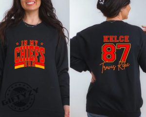 Karma Is The Guy On The Chiefs Shirt Chiefs Era Tshirt Go Taylors Boyfriend Hoodie Chiefs Karma Sweatshirt Kansas City Football Gift giftyzy 3