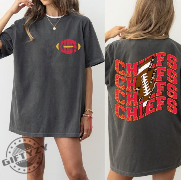 Vintage Style Chiefs Football Shirt Kansas City Football Sweatshirt Womens Mens Hoodie Chiefs Tshirt Funny Gift giftyzy 1