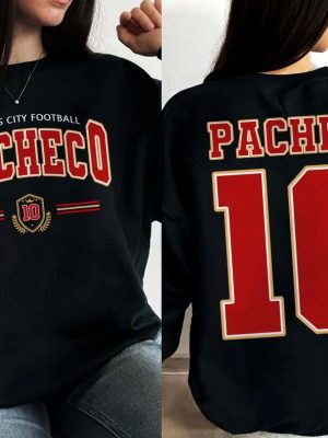 Pacheco 10 Kc Football 2 Sides Sweatshirt Kc Football Shirt Isiah Pacheco Hoodie Kansas City Football Graphic Tee Gift For Fans Unique revetee 2