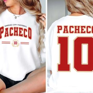 Pacheco 10 Kc Football 2 Sides Sweatshirt Kc Football Shirt Isiah Pacheco Hoodie Kansas City Football Graphic Tee Gift For Fans Unique revetee 3