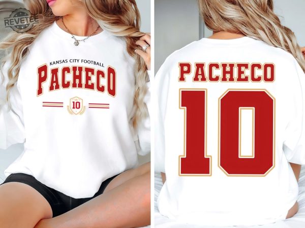 Pacheco 10 Kc Football 2 Sides Sweatshirt Kc Football Shirt Isiah Pacheco Hoodie Kansas City Football Graphic Tee Gift For Fans Unique revetee 3