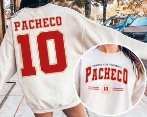 Pacheco 10 Kc Football 2 Sides Sweatshirt Kc Football Shirt Isiah Pacheco Hoodie Kansas City Football Graphic Tee Gift For Fans Unique revetee 4