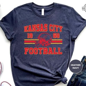 Vintage Kansas City Football Tshirt Vintage Kansas City Football Jersey Shirt Retro Kansas City Football Shirt Unique revetee 2