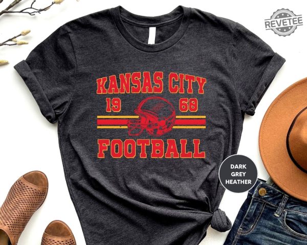 Vintage Kansas City Football Tshirt Vintage Kansas City Football Jersey Shirt Retro Kansas City Football Shirt Unique revetee 3