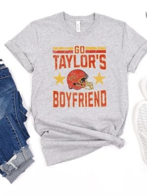 Super Bowl T Shirt Kansas City Chiefs Kelce Swiftie Football Tee 49Ers Football Game Lucky 13 Go Taylor Swift Boyfriend Shirt Super Bowl Tee Unique revetee 2