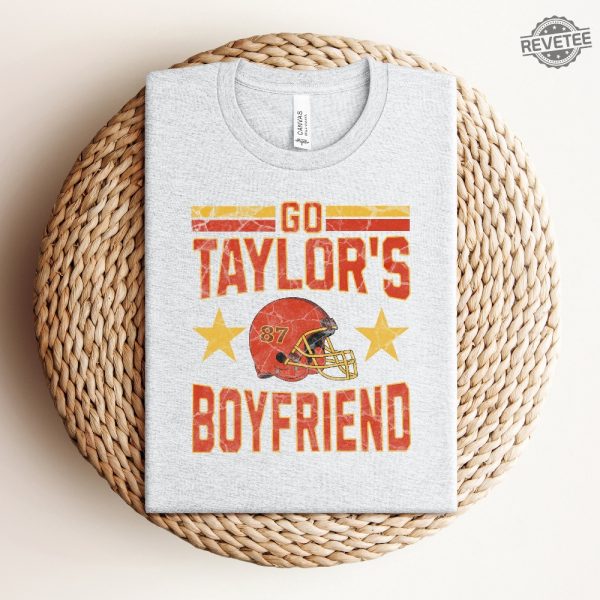 Super Bowl T Shirt Kansas City Chiefs Kelce Swiftie Football Tee 49Ers Football Game Lucky 13 Go Taylor Swift Boyfriend Shirt Super Bowl Tee Unique revetee 5