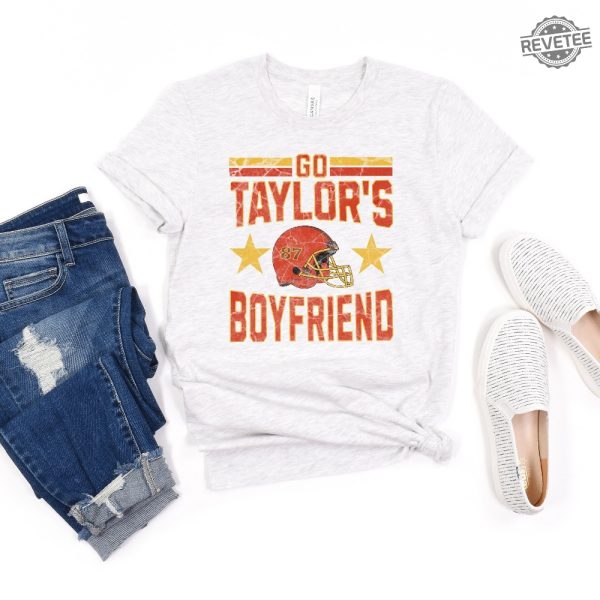 Super Bowl T Shirt Kansas City Chiefs Kelce Swiftie Football Tee 49Ers Football Game Lucky 13 Go Taylor Swift Boyfriend Shirt Super Bowl Tee Unique revetee 6