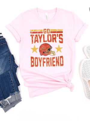 Super Bowl T Shirt Kansas City Chiefs Kelce Swiftie Football Tee 49Ers Football Game Lucky 13 Go Taylor Swift Boyfriend Shirt Super Bowl Tee Unique revetee 7