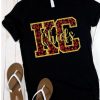 Kansas City Chiefs Glitter Bling Leopard T Shirt Or Sweatshirt Kc Chiefs Bling Shirt Unique revetee 1
