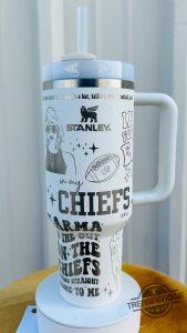 Swiftie Kelce Stanley Cup 40Oz Tumbler Chief Football Inspired Taylor Swift Stanley Tumbler trendingnowe 1