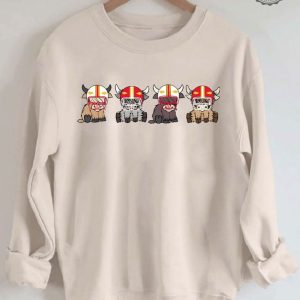 Vintage Kansas City Highland Cow Football Sweatshirt Retro Kansas City Football Shirt Chiefs Football Hoodie Gift For Fan Unique revetee 2