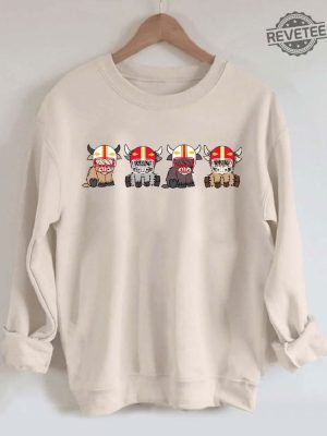 Vintage Kansas City Highland Cow Football Sweatshirt Retro Kansas City Football Shirt Chiefs Football Hoodie Gift For Fan Unique revetee 2