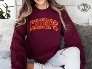 Kansas City Chiefs Sweatshirt Trendy Kansas City Football Sweatshirt Chief Football Shirt Vintage Kansas Football Shirt Kc Chiefs Sweater Unique revetee 5