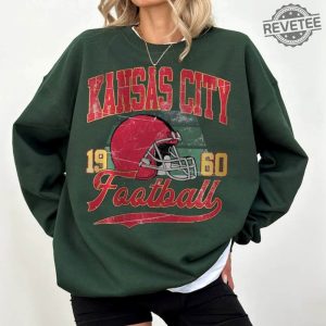Vintage Style Kansas City Football Crewneck Sweatshirt90s Sports Bootleg Style Shirt Football Shirt Game Day Crewneck Unique revetee 3