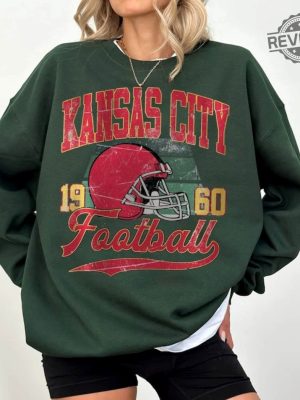 Vintage Style Kansas City Football Crewneck Sweatshirt90s Sports Bootleg Style Shirt Football Shirt Game Day Crewneck Unique revetee 3