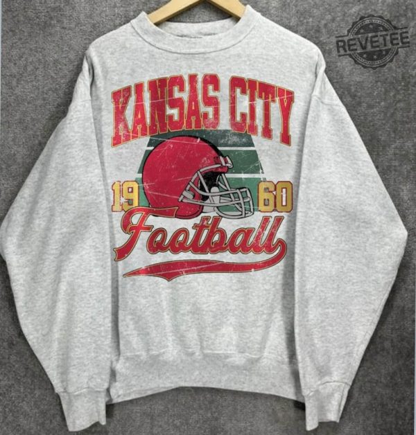 Vintage Style Kansas City Football Crewneck Sweatshirt90s Sports Bootleg Style Shirt Football Shirt Game Day Crewneck Unique revetee 4