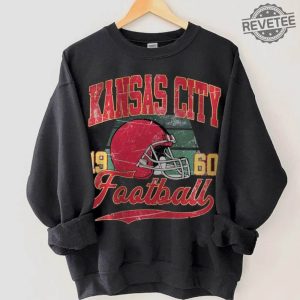 Vintage Style Kansas City Football Crewneck Sweatshirt90s Sports Bootleg Style Shirt Football Shirt Game Day Crewneck Unique revetee 5