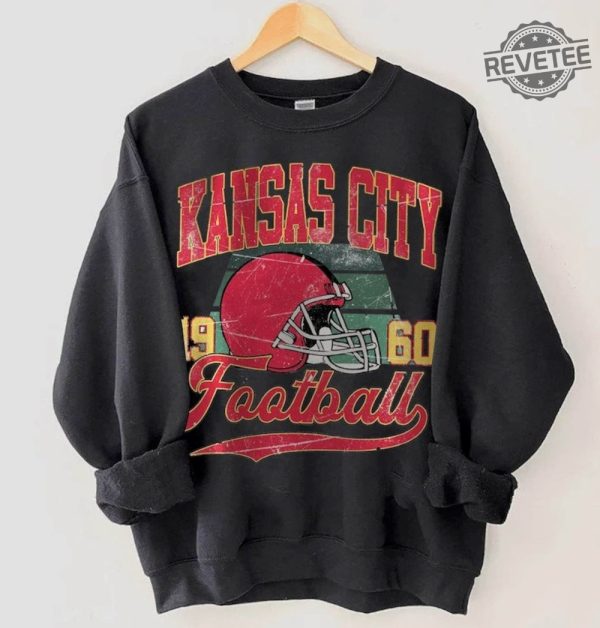Vintage Style Kansas City Football Crewneck Sweatshirt90s Sports Bootleg Style Shirt Football Shirt Game Day Crewneck Unique revetee 5