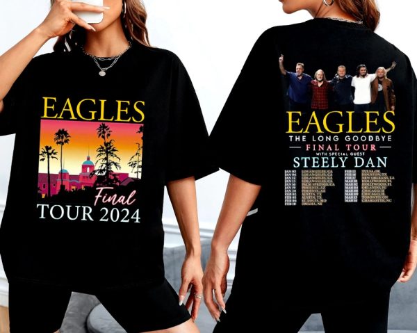 The Eagles 2024 Tour Shirt Eagles Long Goodbye Tour 2024 Shirt The Eagles Band Sweatshirt The Eagles 2024 Tour Shirt trendingnowe 1