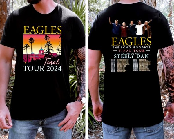 The Eagles 2024 Tour Shirt Eagles Long Goodbye Tour 2024 Shirt The Eagles Band Sweatshirt The Eagles 2024 Tour Shirt trendingnowe 2