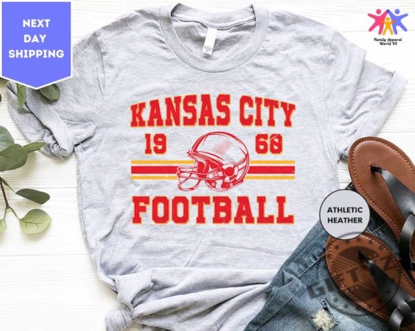 Vintage Kansas City Football Shirt Vintage Kansas City Football Tshirt Retro Kansas City Football Sweatshirt Unisex Hoodie Trendy Shirt giftyzy 1