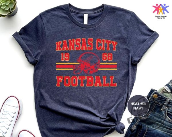 Vintage Kansas City Football Shirt Vintage Kansas City Football Tshirt Retro Kansas City Football Sweatshirt Unisex Hoodie Trendy Shirt giftyzy 2