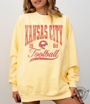 Vintage Style Kansas City Football Shirt Kansas City Football Sweatshirt Kansas City Playoff Tshirt Unisex Hoodie Trendy Shirt giftyzy 4