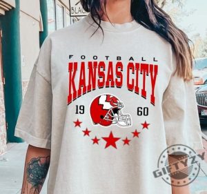 Kansas City Football Shirt Vintage Style Kansas City Football Crewneck Sweatshirt Football Tshirt Kansas City Hoodie Kansas City Fan Gifts giftyzy 4