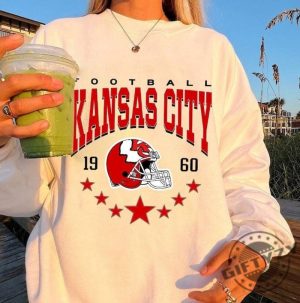 Kansas City Football Shirt Vintage Style Kansas City Football Crewneck Sweatshirt Football Tshirt Kansas City Hoodie Kansas City Fan Gifts giftyzy 6