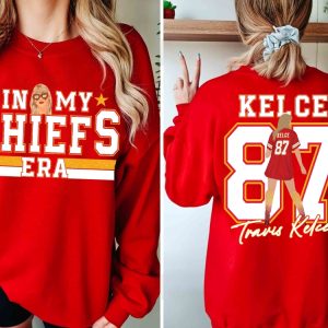 In My Chief Era Shirt Travis Kelce Swift Shirt Football Chiefs Jersey Shirt Travis Kelce Message To Taylor Swift Go Taylors Boyfriend Shirt Unique revetee 2