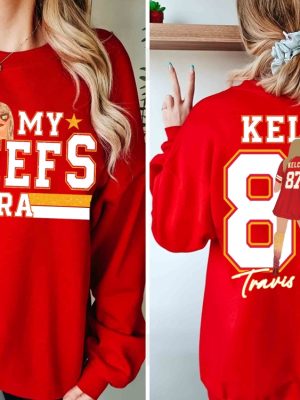 In My Chief Era Shirt Travis Kelce Swift Shirt Football Chiefs Jersey Shirt Travis Kelce Message To Taylor Swift Go Taylors Boyfriend Shirt Unique revetee 2