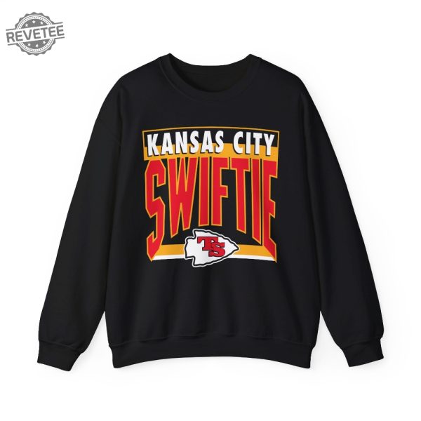 Retro Kansas City Swiftie Travis Taylor Sweatshirt Travis Kelce Message To Taylor Swift Go Taylors Boyfriend Shirt Unique revetee 3